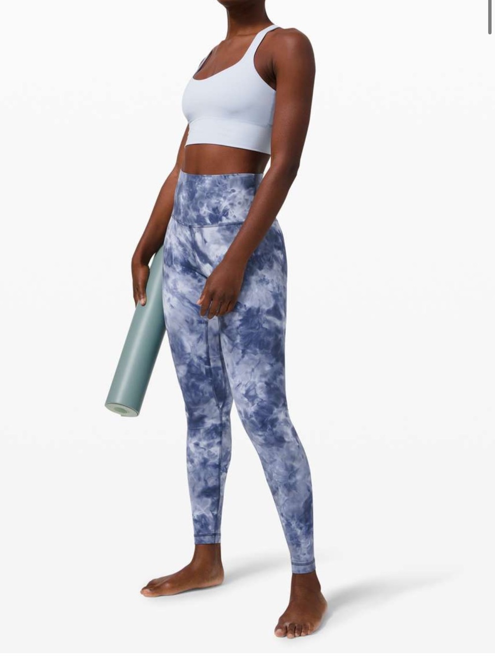 lululemon athletica Light Blue Tie-Dye Leggings